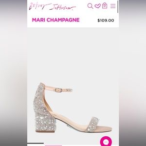 Betsy Johnson Mari Champagne heels